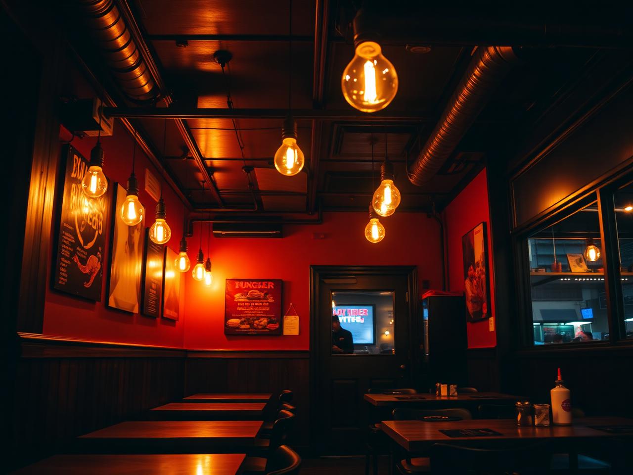 Interior del local Burger Nukenzi